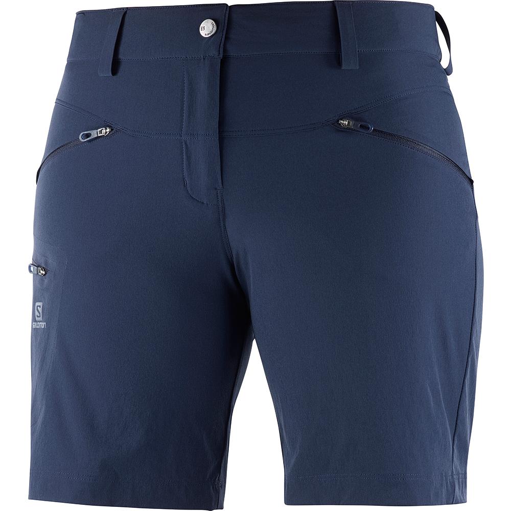 Salomon Singapore Womens Shorts - WAYFARER W Navy | 24037-SZXH